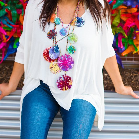 One of a Kind Boho Necklace - Picture 1 of 7